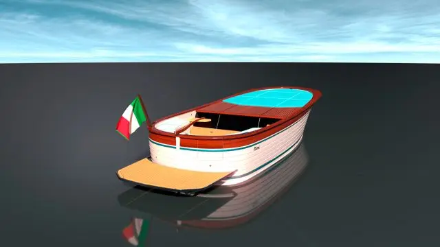 Cantieri Mimi Libeccio 9.5 Classic - Maqueta vista popa