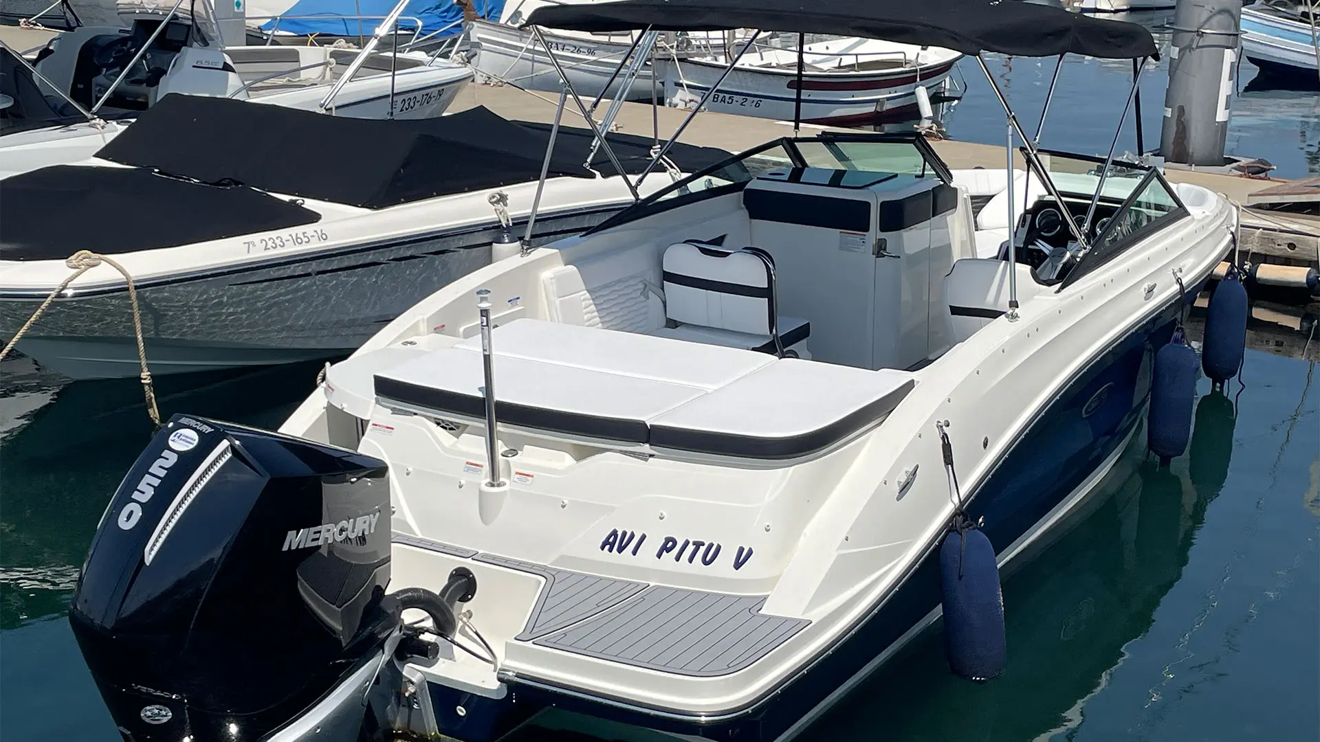 Barco demo Sea Ray SDX 230 OB - Desde popa