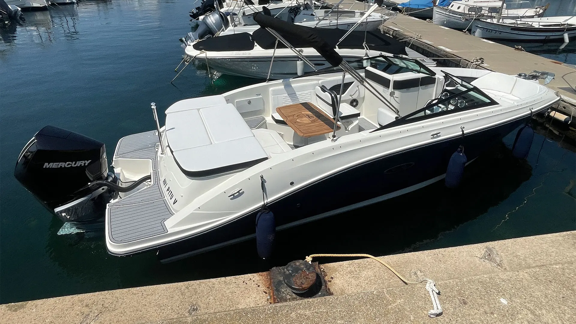 Barco demo Sea Ray SDX 230 OB - Vista en puerto