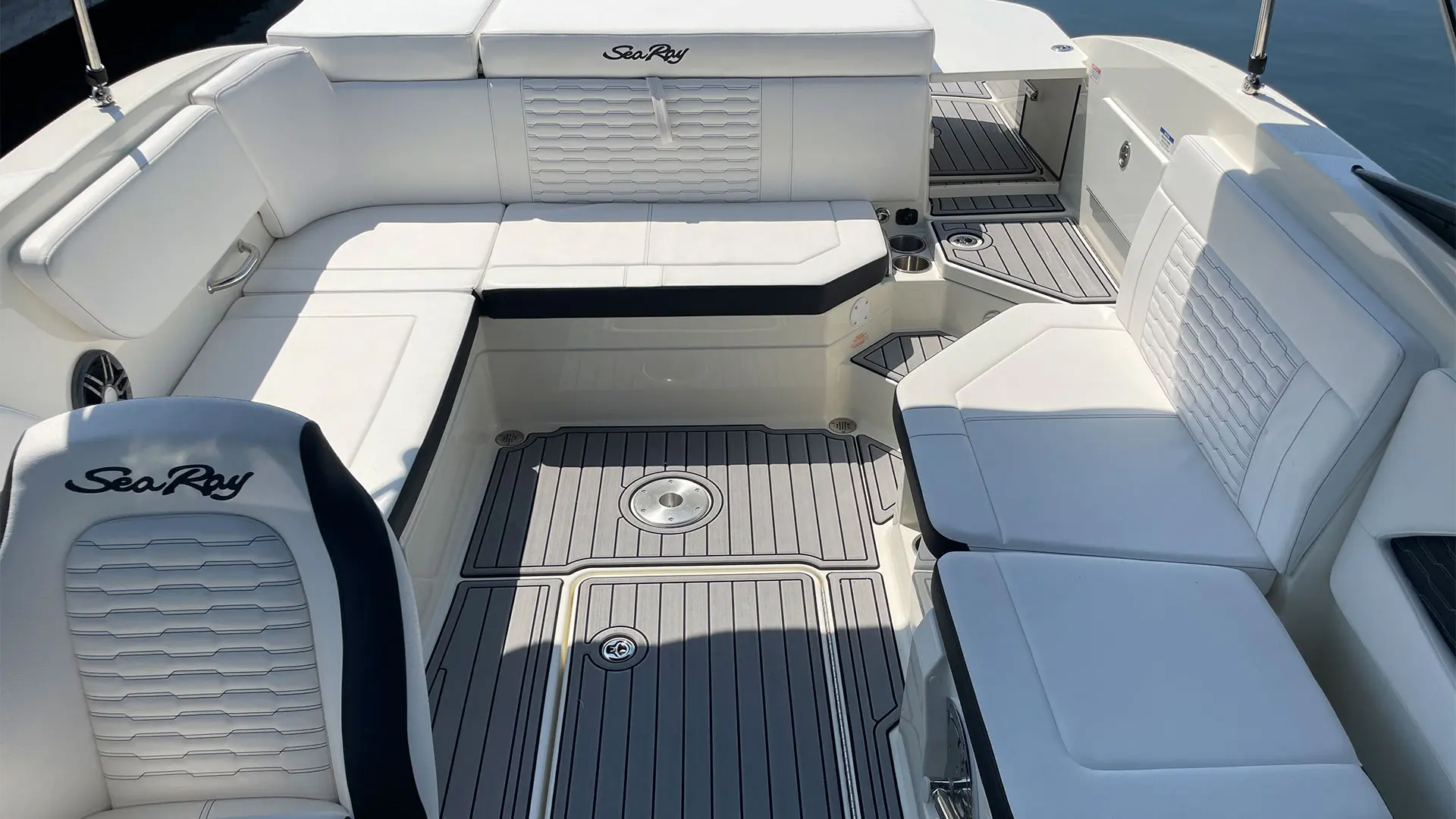 Barco demo Sea Ray SDX 230 OB - Zona bañera