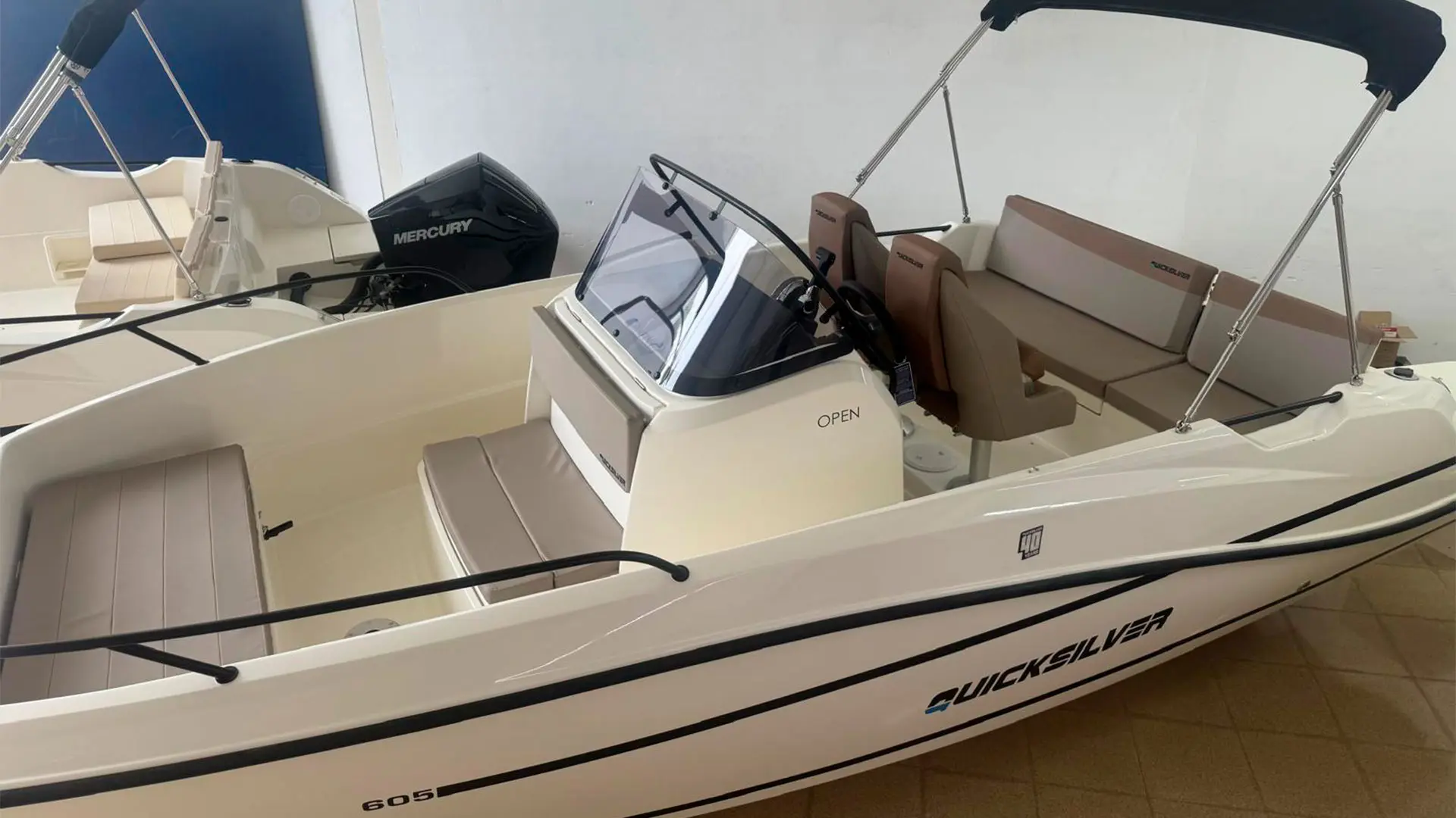 Barco nuevo en stock Quicksilver Activ 605 Open AP - Vista aérea