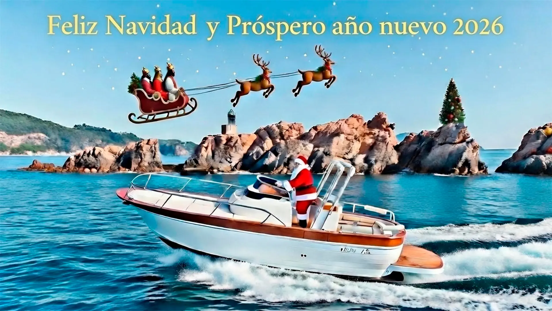 Náutica Palamós les desea feliz navidad y próspero año nuevo 2026
