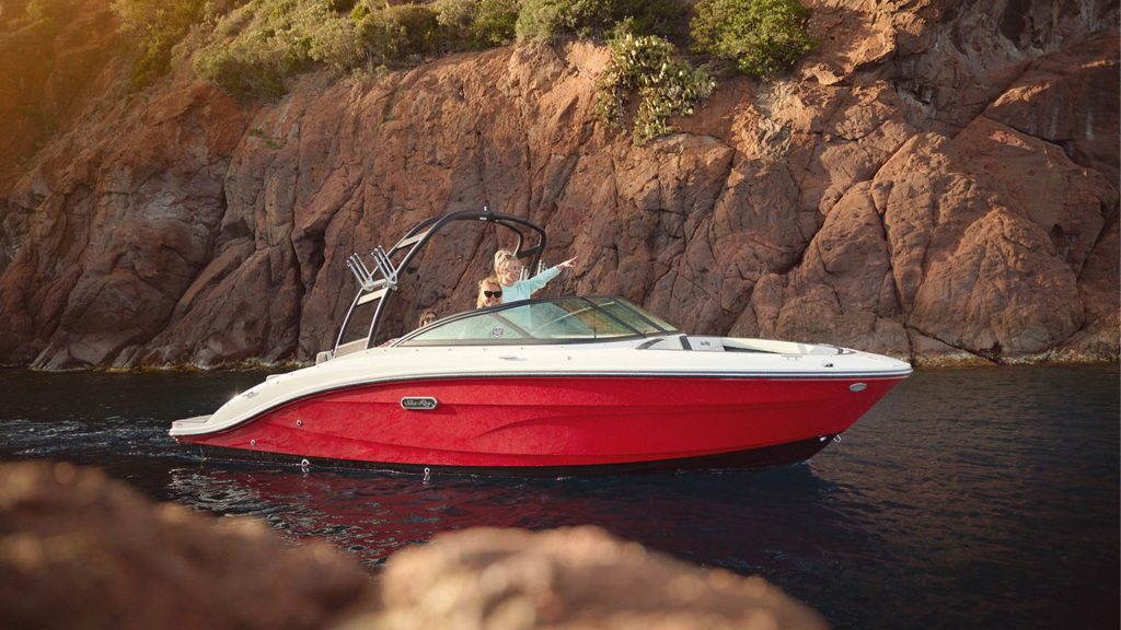 Sea Ray SPX 210 - Vista fondeando